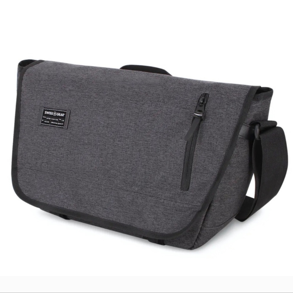 SwissGear Charcoal Black Messenger Bag